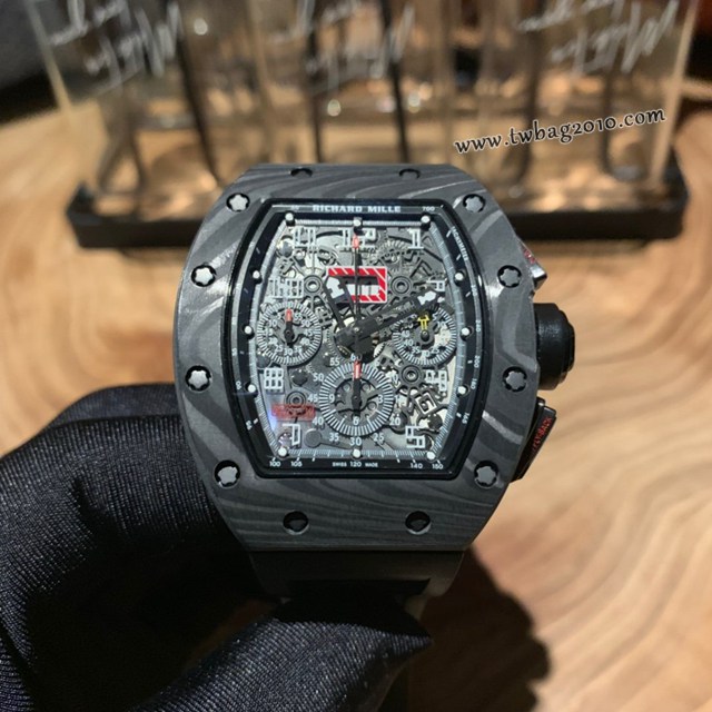 理查德米勒RICHARD MILLE RM011-FM頂級碳纖維殼套男士腕表  gjs2155